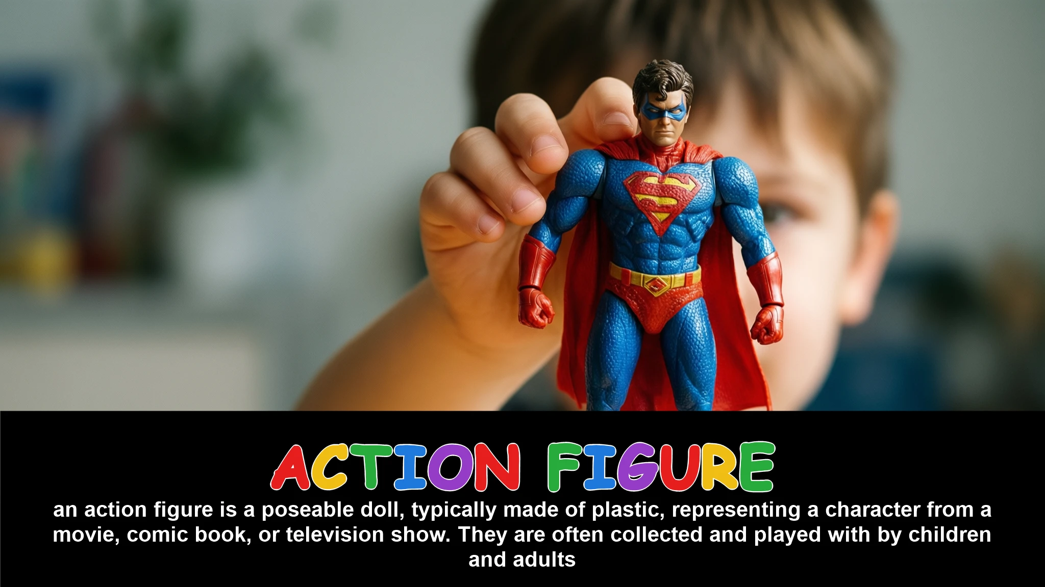 English Illustration for action figure